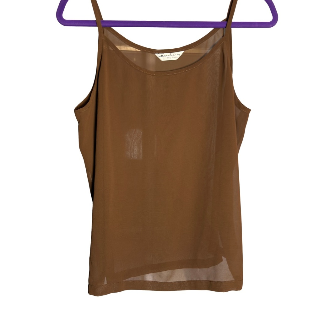 Elegant Sheer Brown Camisole (0244)